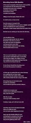 Shoveling Snow With Buddha Poem By Billy Collins Poem Hunter Poems Billy Collins Words Of Wisdom