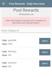 Claim daily free coins free rewards cash price spins etc. Pool Rewards Daily Free Coins Revenue And Downloads Data Reflection Io