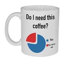 amazon com do i need this coffee pie chart mug 11 ounce