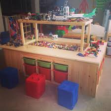 Steve Built The Kids The Most Amazing Lego Table Legofun Lego For Kids Lego Bedroom Lego Room
