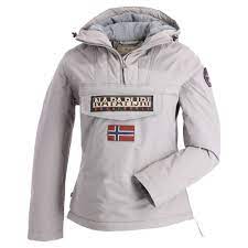 Napapijri Rainforest Anorak Winter Jacket Women Grey Skiwebshopskiwebshop Com