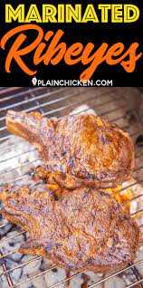 I usually use the vinegar, but. Marinated Ribeyes The Most Flavorful Steaks We Ve Ever Eaten Marinate The Ribeyes In A Mi Grilled Steak Recipes Ribeye Steak Recipes Ribeye Steak Marinade