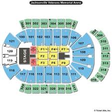 Jacksonville Memorial Arena Concert Seating Chart