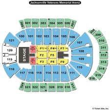 jacksonville memorial arena concert seating chart