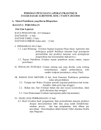 Selain itu, diusahakan untuk memperbanyak referensi guna memudahkan kita baik dalam melakukan praktikum maupun dalam penyusunan laporan praktikum. Doc 2013 12 Pedoman Penulisan Laporan Praktikum Kamis Habibullah U A Academia Edu