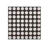 8x8 LED Dot Matrix Display Isolated on White. Top View ...