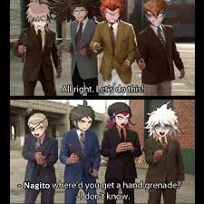 Komaeda Where Did You Get That Hand Grenade Danganronpa Danganronpa Danganronpa Funny Danganronpa Characters