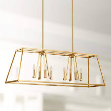 Conant 48 Wide Satin Brass Kitchen Island Light Chandelier 18w40 Lamps Plus