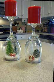 5 out of 5 stars. Another Pinterest Craft Completed Wine Glass Snow Globes Christmas Candle Holders Diy Christmas Candles Diy Christmas Candle Holders