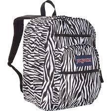 Black And White Jansport Backpack Jansport Big Student Backpack Sale Colors Black White Zebra Stripe 40 Liked On Polyvore Featur Black And White Backpacks Backpacks Student Backpacks