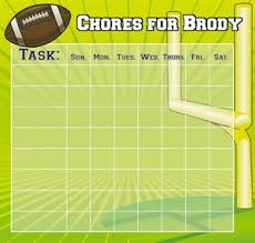 Football Chore Chart