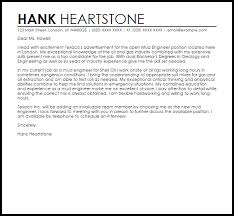 Mud Engineer Cover Letter Sample Cover Letter Templates Examples