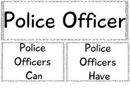 Community Helper Anchor Chart Police Officer