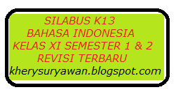 Di dalam kelas/laboratorium maupun di luar kelas/laboratorium. Silabus K13 Bahasa Indonesia Kelas Xi Semester 1 2 Revisi Terbaru Kherysuryawan Id