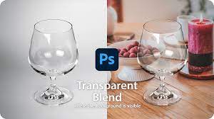photoshop基本操作 画像にワイングラスを合成するには 不透明度で 半調 にしてはダメです これじゃ幽霊みたいになってします 笑 ガラスのくっきりした質感は エッジの濃い部分と 光沢や映り込みの明るい部分を残しながら 背景が透けて見えるように調整しなけれ