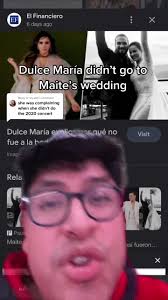 Dulce María's Absence Explained: Maite Perroni Didn't Attend the Wedding