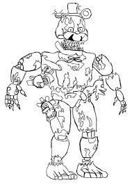 Tons of awesome five nights at freddy's fnaf wallpapers to download for free. Nightmare Freddy 5 Nights At Freddy S Coloring Page Free Printable Coloring Pages For Kids