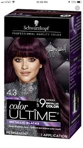 Schwarzkopf Color Ultime Metallic Violet Schwarzkopf Hair Color Hair Color Cream Hair Color Shades