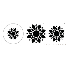 Dessins de fleurs pour tatouage. Pochoir Fleur De Lotus Pour Impression En Differentes Couleurs