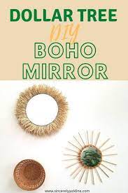 Diy Mirror Ideas Diy Mirror Ideas Dollar Store Boho Bedroom Decor Diy Boho Mirror Decor Diy Boho Decor Bedroom Decor Diy Boho Boho Diy