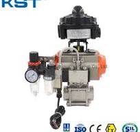 Pneumatic Actuator Stainless Steel Ball Valve with Limit Switch Box  Solenoid Valve