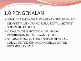 Melahirkan bangsa sihat 1 malaysia. Dasar 1 Murid 1 Sukan 1m1s