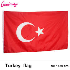 The turkish flag is a red field with a white star and crescent. New 3x5 Turkey Flag 3ft X 5ft Flags Turkish 90x150cm Hanging National Flag Turkey Home Decoration Country Flag Country Flag National Flagflag Turkey Aliexpress
