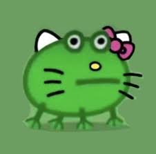 Hello Kitty Frog Emi 0999 On We Heart It New vintage 1996 sanrio keroppi frog stationary pink highlighter marker. hello kitty frog emi 0999 on we