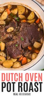 Learn how to cook a traditional american pot roast. Dutch Oven Pot Roast Real Housemoms