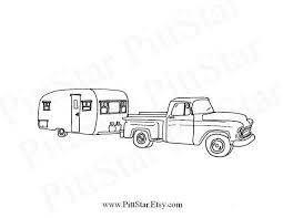 Freightliner, kenworth, peterbilt, mack, semi trucks, dump trucks, box trucks, cargo vans. Instant Download Vintage 57 Chevy Pickup Boles Aero Travel Trailer Printable Coloring Page Retro Travel Trailers Travel Trailer Camping Coloring Pages