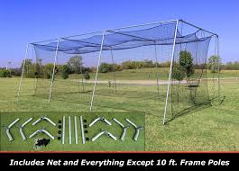 Purchase a backyard batting cage today and receive free shipping! Discount Cimarron 30x12x10 24 Batting Cage Frame And Net Kit