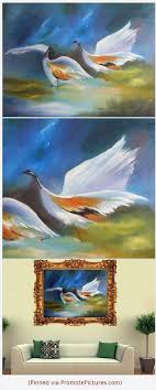 Large Canvas Bird Wall Art Original Painting Bird Canvas Love Birds Painting Large Bird Wall Art Heron In Shop On Etsy Http Artb Floral Art Paintings Bird Canvas Love Birds Painting