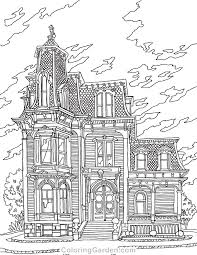 Ghosts in a haunted house: Mansions Coloring Pages Coloring Home