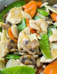 Chicken And Mushroom Stir Fry Moo Goo Gai Pan Recipe Chicken And Vegetables Food Chinese Vegetables