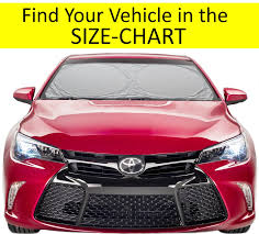 Buy Windshield Sun Shade For Car Easy Select Size Chart With