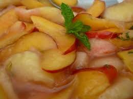 Carpaccio De Peches Et Nectarines A La Menthe Et Basilic Citron Recette Basilic Citron Salade De Peche Recette Carpaccio