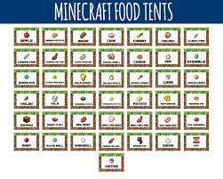 Free minecraft birthday party food cards printables. Minecraft Food Labels Minecraft Food Tents Birthday Party Buffet Minecraft Party Decorat Minecraft Food Minecraft Food Labels Minecraft Party Decorations