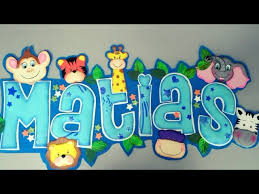 Nombre Safari Para Baby Shower Nombres En Foami Fomi Hecho Arte Youtube ¿tienes que hacer algun trabajo especial con letras? nombre safari para baby shower nombres