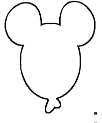 Mickey Balloon Template Cute Template For Colored Balloon Appliques Mickey Mouse Crafts Disney Scrapbook Disney Balloons