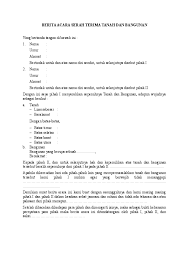 Contoh Surat Serah Terima Kunci Rumah Kumpulan Contoh Surat Cute766