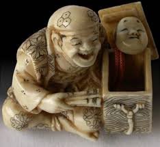 Welcome to the official web site of the international netsuke society, devoted to the study and appreciation a subscription to our quarterly full color illustrated international netsuke society journal. Antique Japanese Carved Netsuke Of Happy Man Signed Shofo Netsuke Japanese Antiques Japanese Art