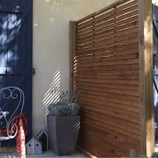 Panneau Bois Persienne Vera L 180 X H 180 Cm Marron Panneau Bois Persienne Palissade Bois