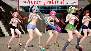 MMD R-18】Miku Meiko Gumi Luka Teto Strip Kimagure_Mercy(Ray-MMD  test)｜俺の3Dエロ動画