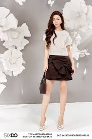 Chân váy - Black 3D Butterfly Taffeta Mini Skirt