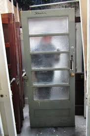 Touch device users, explore by touch or with swipe gestures. Vintage Front Door With Glazed Glass Panel And Glass Reeded Handle Approx 34 Inches Wide X 81 Inc
