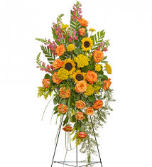 Check spelling or type a new query. Sunflower Orange Rose Standing Spray Funeral Pc Good For Funeral And Memorial Services In La Mirada Ca Funeral Flowers For Less