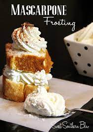Mascarpone Frosting Frosting Recipes Desserts Savoury Cake