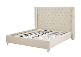Tete de lit beige de lit de velours d isolement sur le blanc image stock image du beige velours 107441313. Lit Capitonne Velours Beige 140 Chester Literie Moderne Chic