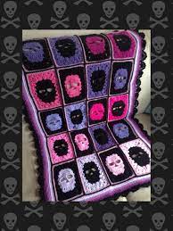 Skull blanket i made for my cousin. Skull Blanket Crochet Pattern Skull Blanket Crochet Skull Etsy Crochet Skull Patterns Crochet Skull Crochet Blanket Patterns