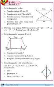Kunci jawaban matematika kelas 7 semester 2 halaman 204. Jawaban Matematika Kurikulum 13 Ayo Kita Berlatih 8 2 Kelas 7 Halaman 204 No 3 7 Brainly Co Id